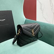 YSL Toy Loulou 20 Black Leather Gold Hardware - 6