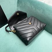 YSL Toy Loulou 20 Black Leather Gold Hardware - 3