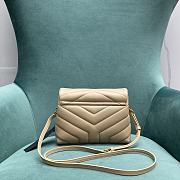YSL Toy Loulou 20 Beige Leather Gold Hardware - 4