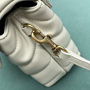 YSL Toy Loulou 20 White Leather Gold Hardware - 6