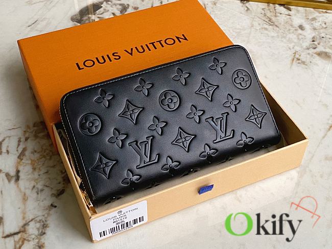 LV Wallet Zippy Black Monogram 11457 - 1