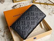 LV Wallet Zippy Black Monogram 11457 - 6