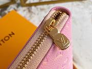 LV Wallet Zippy Pink Embossed Taurillon Monogram 11458 - 2