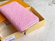 LV Wallet Zippy Pink Embossed Taurillon Monogram 11458 - 3