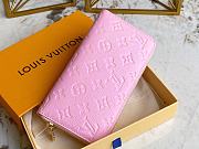 LV Wallet Zippy Pink Embossed Taurillon Monogram 11458 - 5