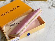 LV Wallet Zippy Pink Embossed Taurillon Monogram 11458 - 6