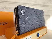 Louis Vuitton Zippy Wallet 19 Dark Blue Embossed Taurillon Monogram M80958 - 2