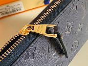 Louis Vuitton Zippy Wallet 19 Dark Blue Embossed Taurillon Monogram M80958 - 6