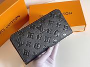 Louis Vuitton Zippy Wallet 19 Black Embossed Taurillon Monogram M61864 - 4