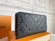 Louis Vuitton Zippy Wallet 19 Black Embossed Taurillon Monogram M61864 - 6