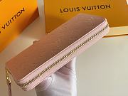 LV  Zippy Wallet Light Pink Embossed Taurillon Monogram 11459 - 5