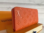 LV Zippy Wallet Orange Embossed Taurillon Monogram 11461 - 6