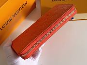 LV Zippy Wallet Orange Embossed Taurillon Monogram 11461 - 5
