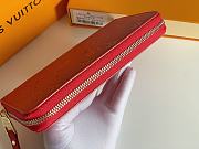 LV Zippy Wallet Red Embossed Taurillon Monogram 11462 - 5