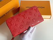 LV Zippy Wallet Red Embossed Taurillon Monogram 11462 - 6