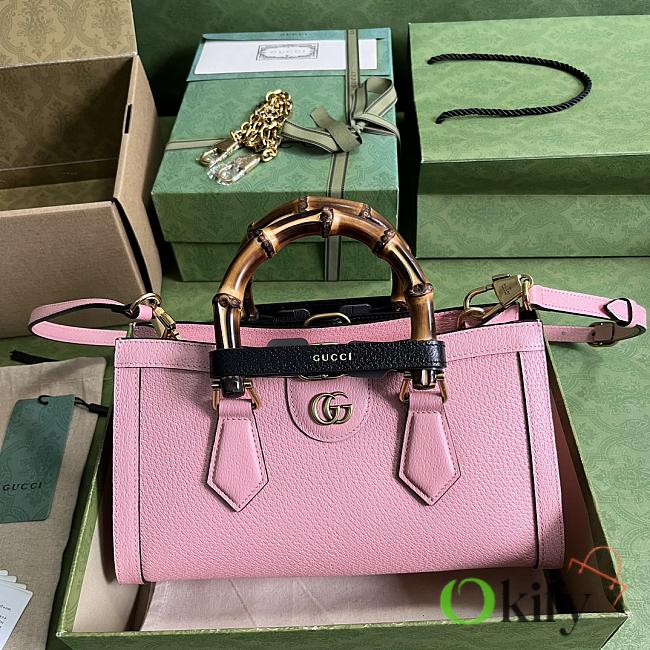 Gucci Diana small shoulder bag 27 pink leather - 1