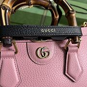 Gucci Diana small shoulder bag 27 pink leather - 4
