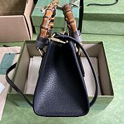 Gucci Diana small shoulder bag 27 black leather - 3