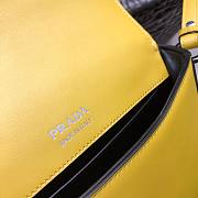 Prada Saffiano Shoulder Bag in Yellow 1BD249 - 6