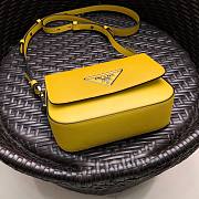 Prada Saffiano Shoulder Bag in Yellow 1BD249 - 5