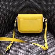 Prada Saffiano Shoulder Bag in Yellow 1BD249 - 4