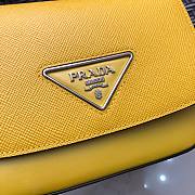 Prada Saffiano Shoulder Bag in Yellow 1BD249 - 3