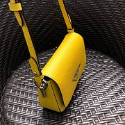 Prada Saffiano Shoulder Bag in Yellow 1BD249 - 2