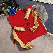 Louboutin high heels 10cm in gold 11515 - 2