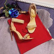 Louboutin high heels 10cm in gold 11515 - 3