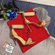 Louboutin high heels 10cm in gold 11515 - 4