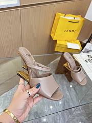 Fendi First Nude Leather High-Heeled Sandals 9.5cm - 1