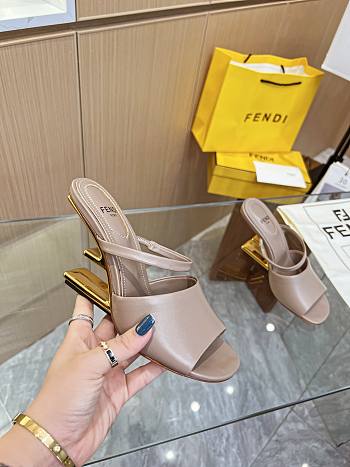 Fendi First Nude Leather High-Heeled Sandals 9.5cm
