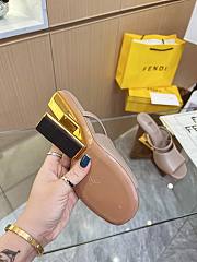 Fendi First Nude Leather High-Heeled Sandals 9.5cm - 5