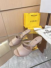 Fendi First Nude Leather High-Heeled Sandals 9.5cm - 3
