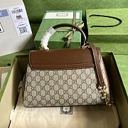 Gucci Horsebit 1955 Medium Ophidia and Brown Leather 702049 - 6