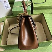 Gucci Horsebit 1955 Medium Ophidia and Brown Leather 702049 - 4