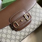 Gucci Horsebit 1955 Medium Ophidia and Brown Leather 702049 - 3