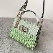 Valentino Garavani Embellished VSLING Top-Handle Bag Green - 5