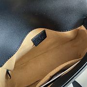 Gucci GG Marmont Mini Top Handle Bag 21 Black Chevron Leather 547260 - 2