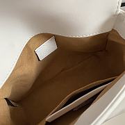 Gucci GG Marmont Mini Top Handle Bag 21 White Chevron Leather 547260 - 2