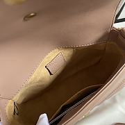 Gucci GG Marmont Mini Top Handle Bag 21 Nude Chevron Leather 547260 - 4