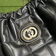 Gucci Deco Medium Tote Bag in Black Leather - 5