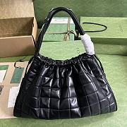 Gucci Deco Medium Tote Bag in Black Leather - 6