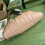 Gucci Deco Medium Tote Bag in Beige Leather - 4