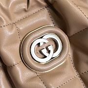 Gucci Deco Medium Tote Bag in Beige Leather - 2