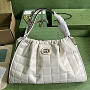 Gucci Deco Medium Tote Bag in White Leather - 1