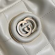 Gucci Deco Medium Tote Bag in White Leather - 3