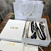 Dior B31 Sneaker Black Blue Mesh and Technical Fabric - 2