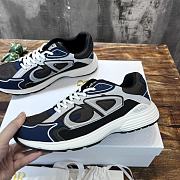 Dior B31 Sneaker Black Blue Mesh and Technical Fabric - 3