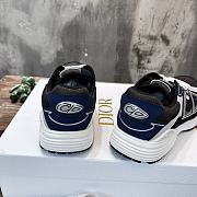 Dior B31 Sneaker Black Blue Mesh and Technical Fabric - 4